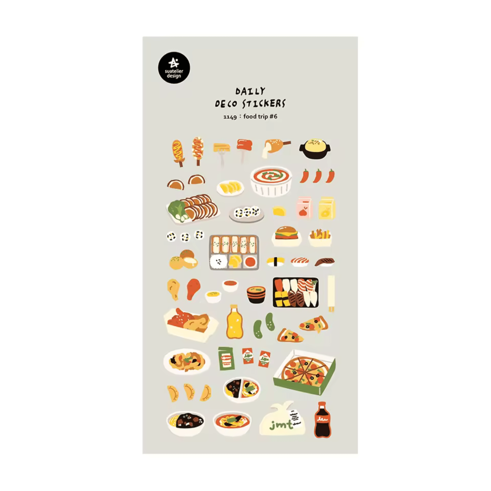 Suatelier Stickers Stickers Daily Deco - Food Trip #6