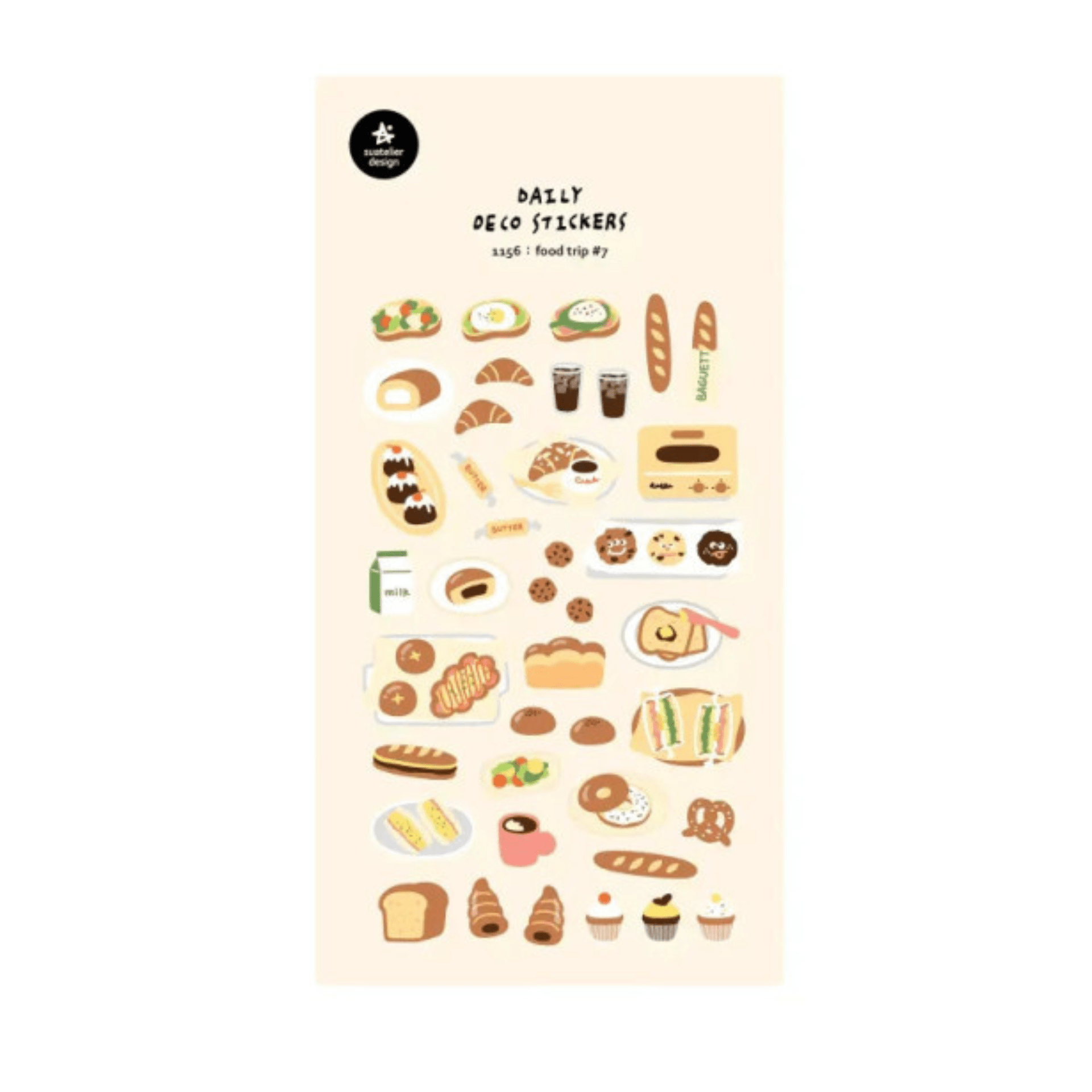 Suatelier Stickers Stickers Daily Deco - Food Trip #7