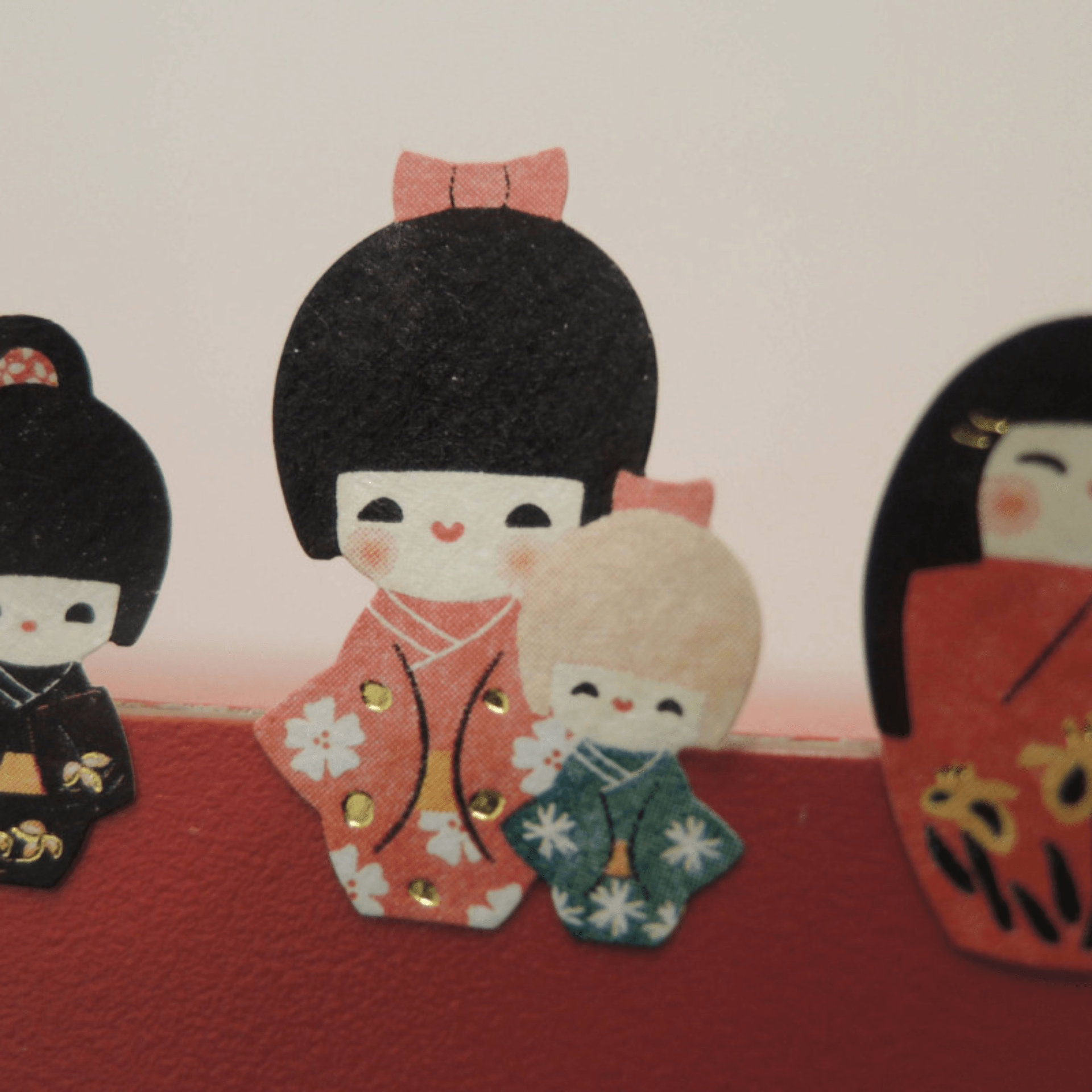 Suatelier Stickers Stickers Daily Deco - Kokeshi