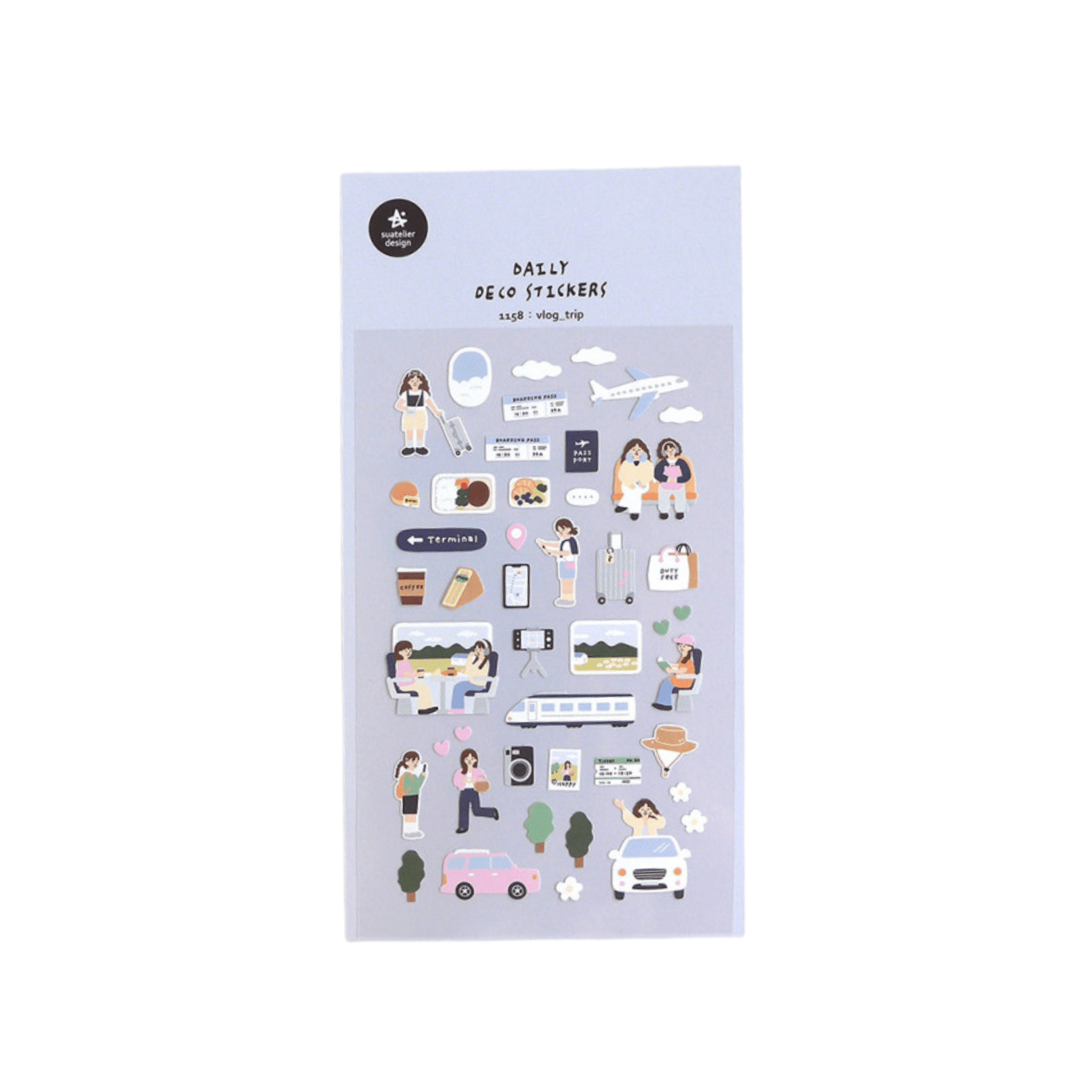Suatelier Stickers Stickers Daily Deco - Vlog Trip