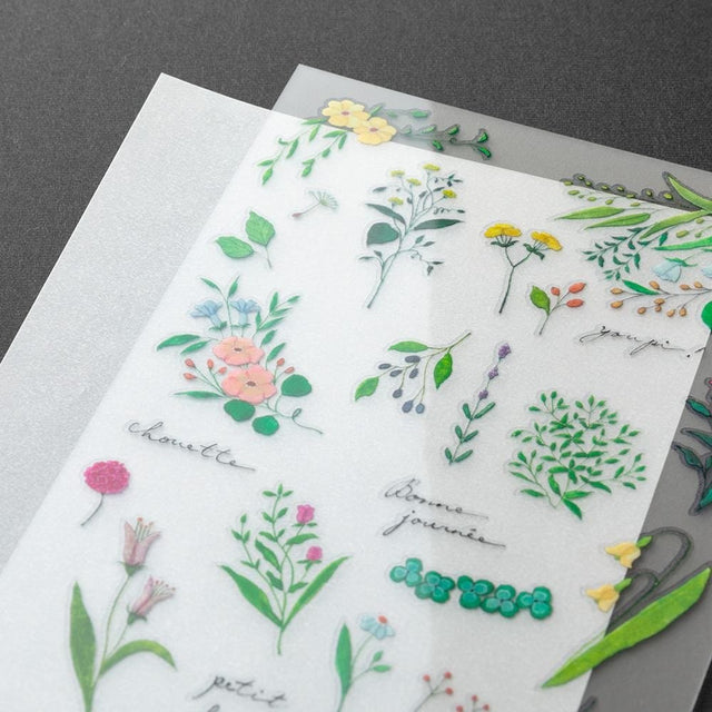 Midori Stickers Transfer Stickers Midori Flowering Plants