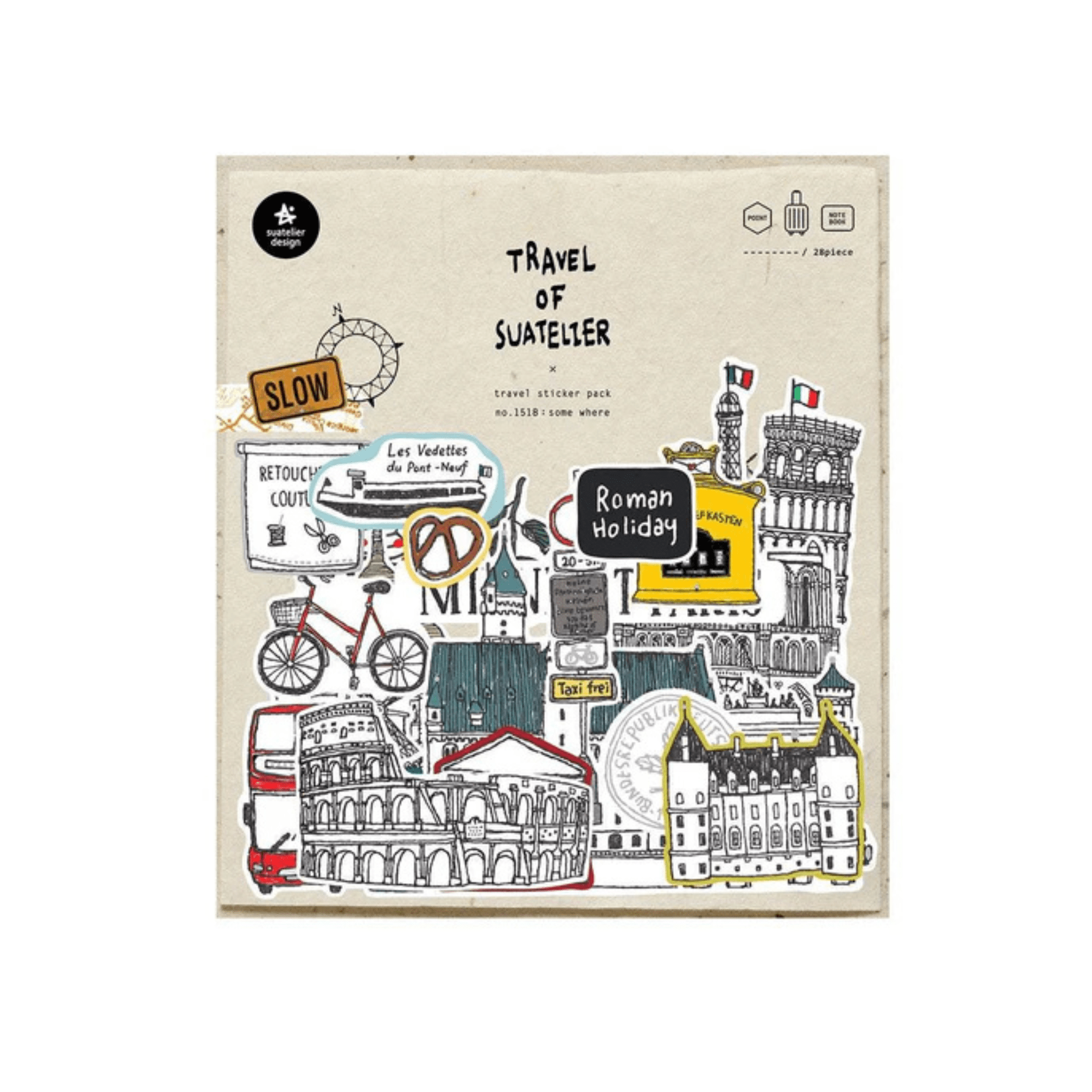 Suatelier Stickers Travel - Some Where