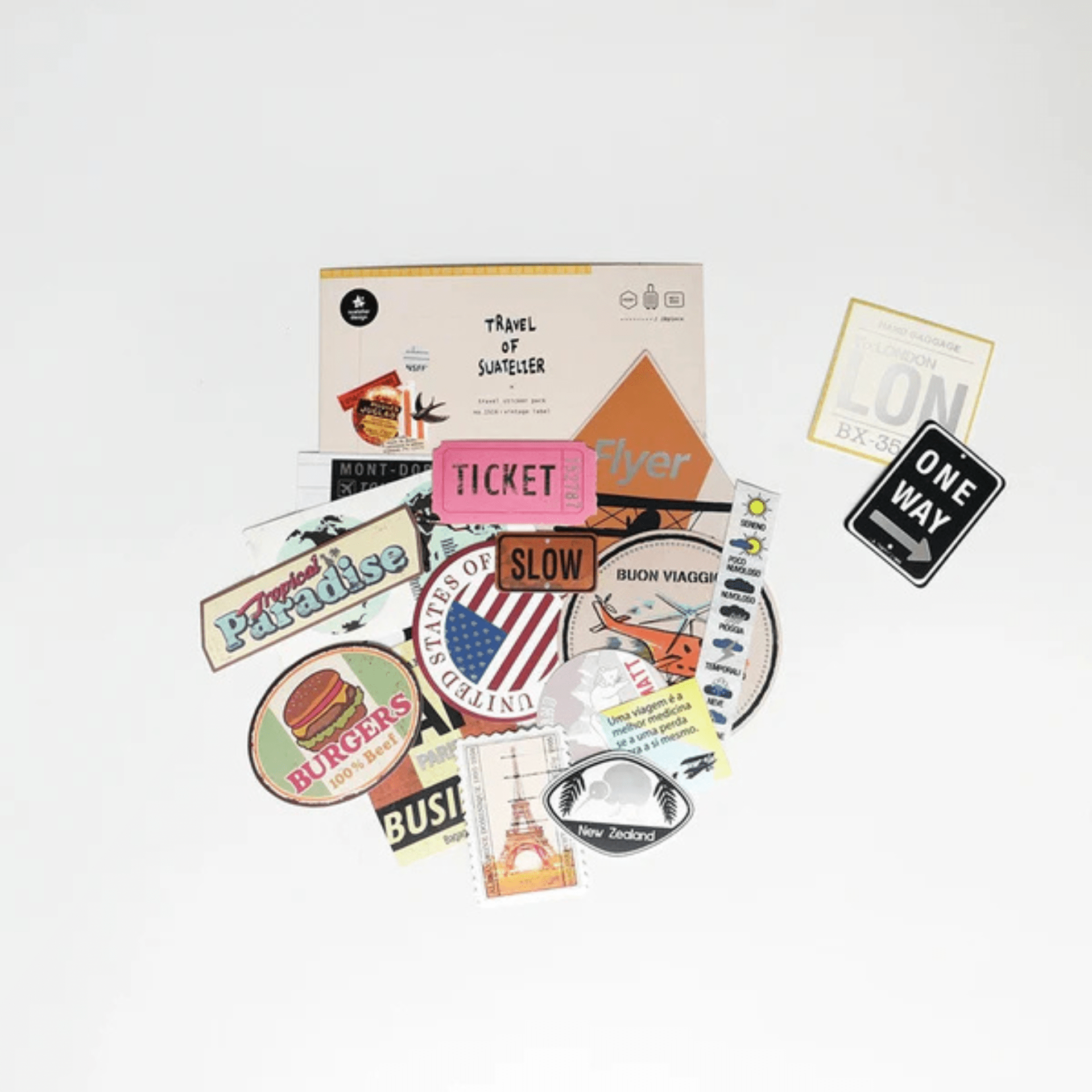 Suatelier Stickers Travel - Vintage