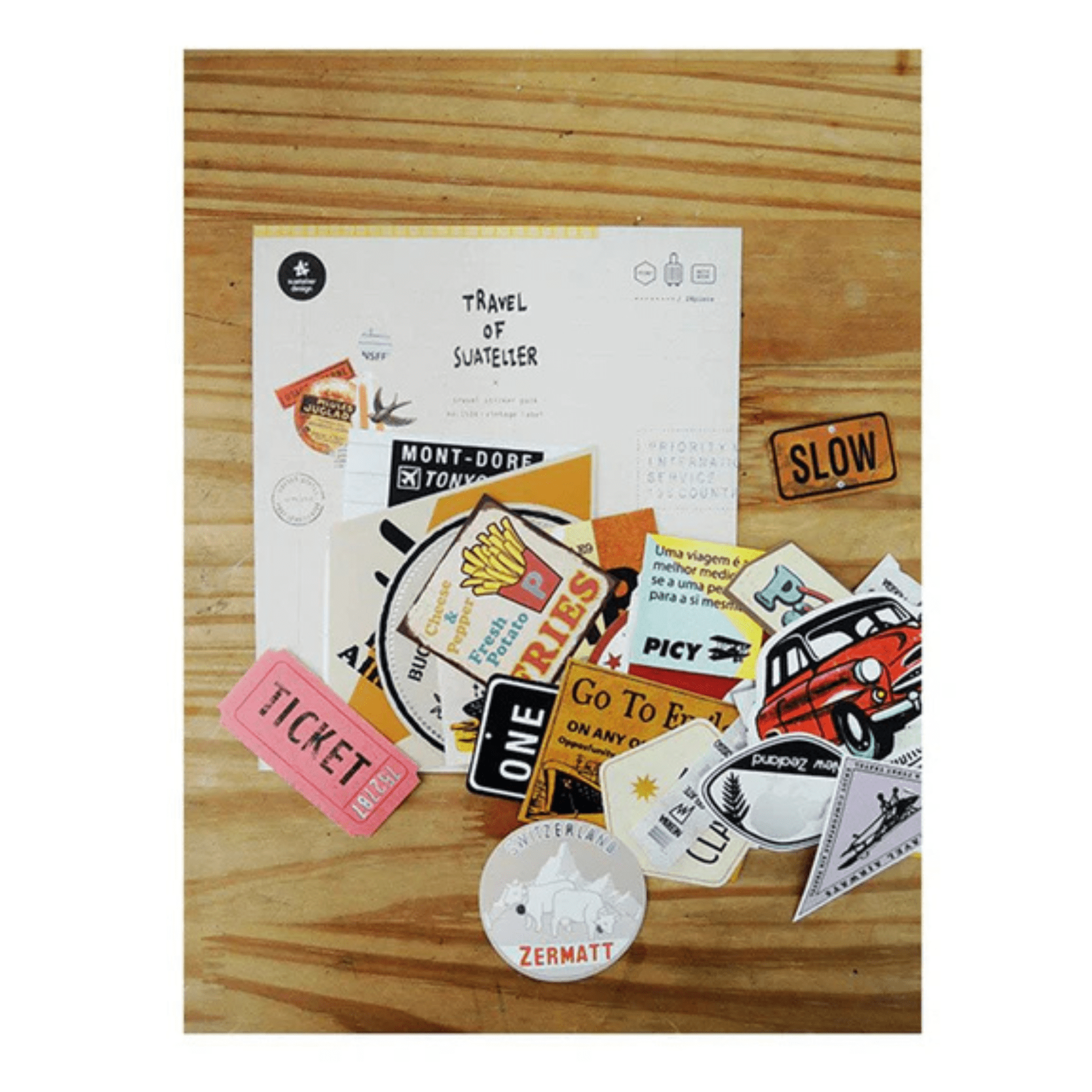 Suatelier Stickers Travel - Vintage
