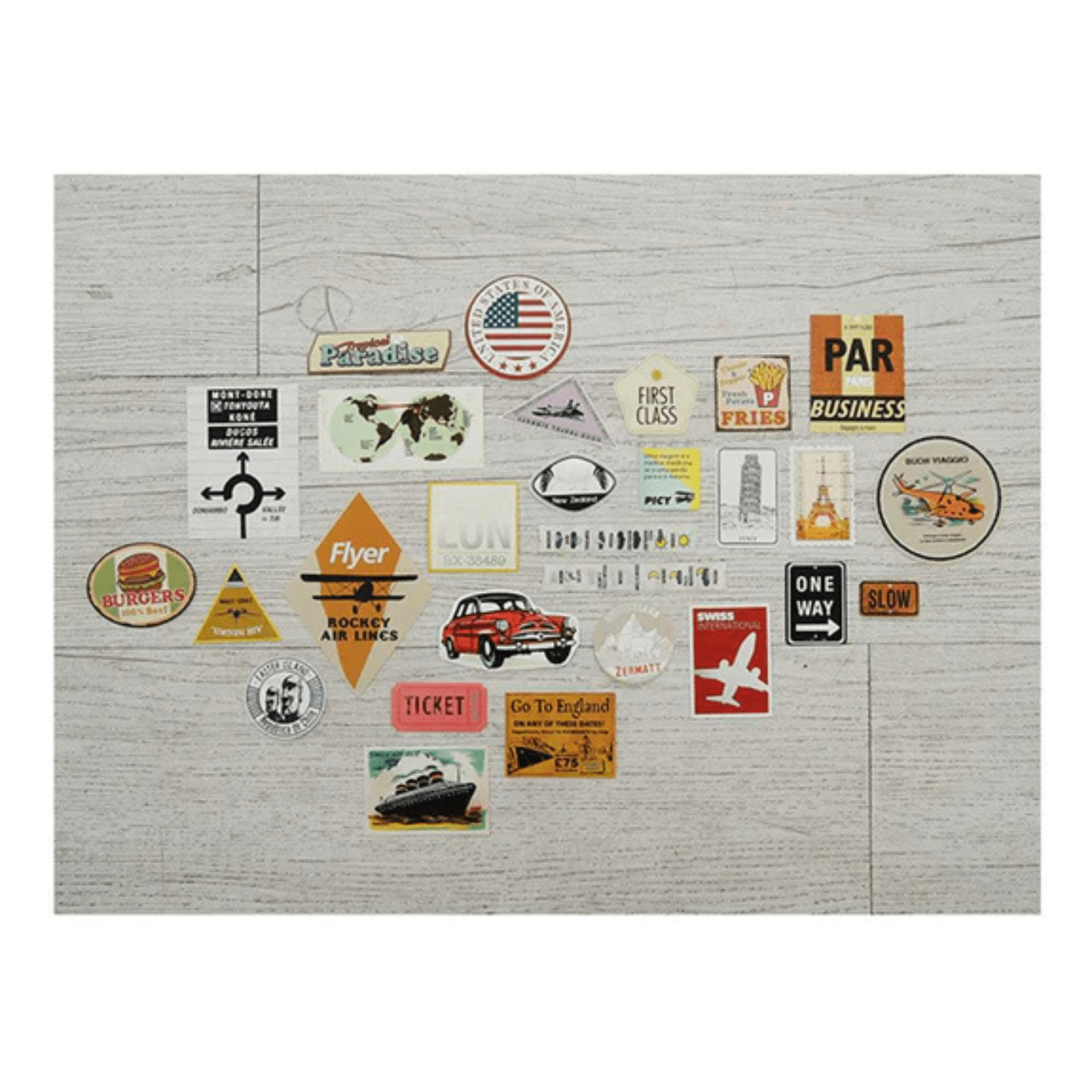 Suatelier Stickers Travel - Vintage