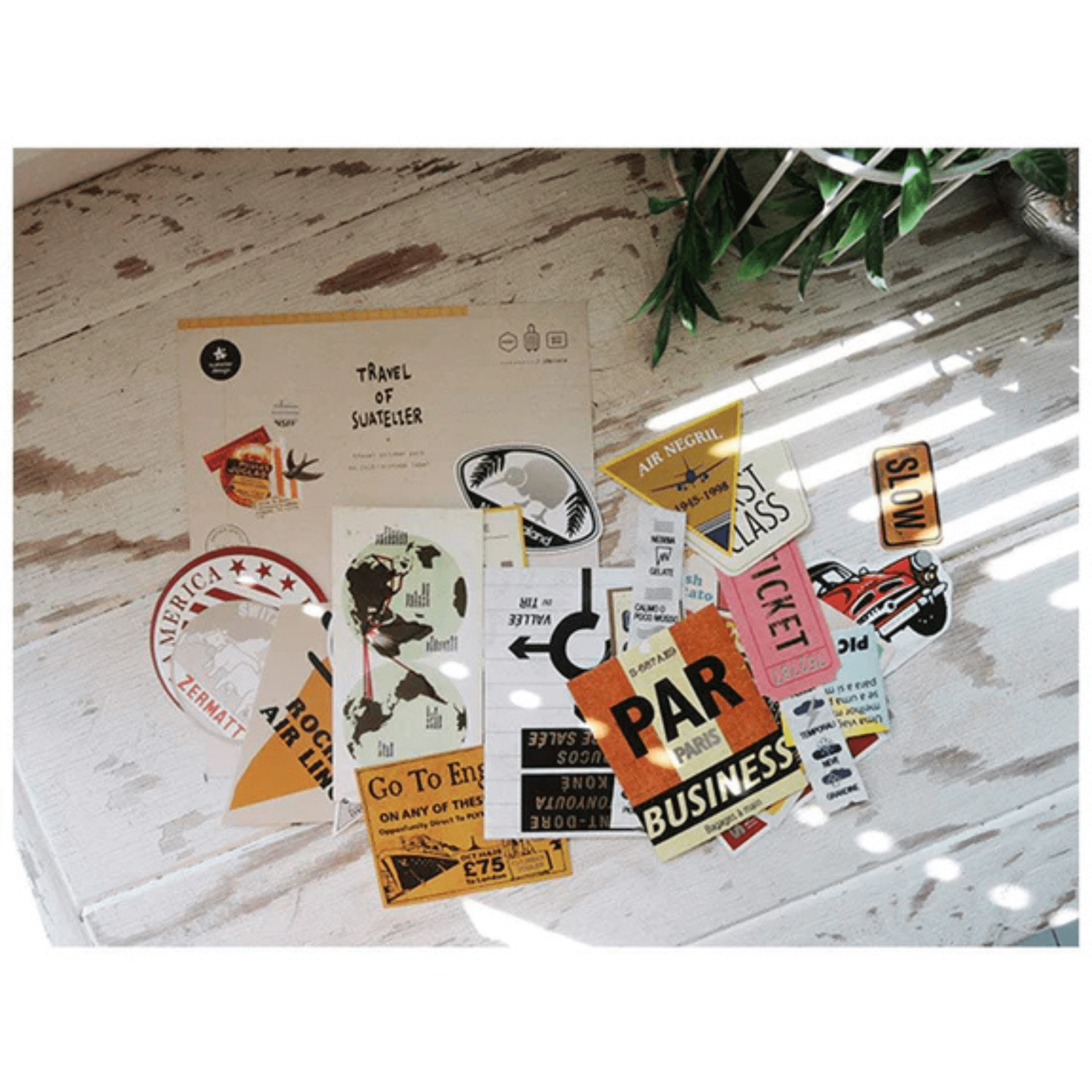 Suatelier Stickers Travel - Vintage