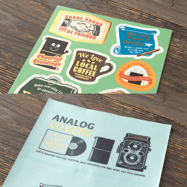 Traveler's Company Japan Stickers Traveler's Notebook Set Adesivi 2026 - Edizione Limitata