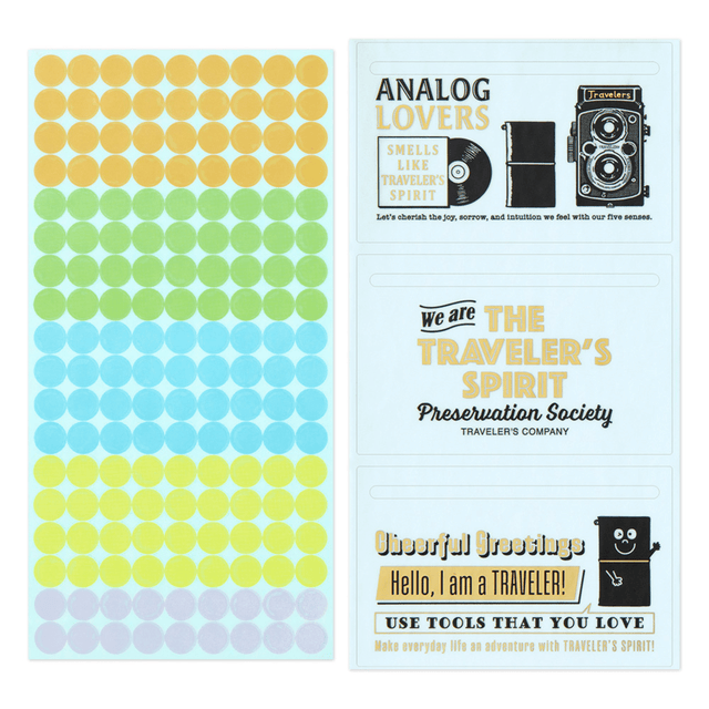 Traveler's Company Japan Stickers Traveler's Notebook Set Adesivi 2026 - Edizione Limitata