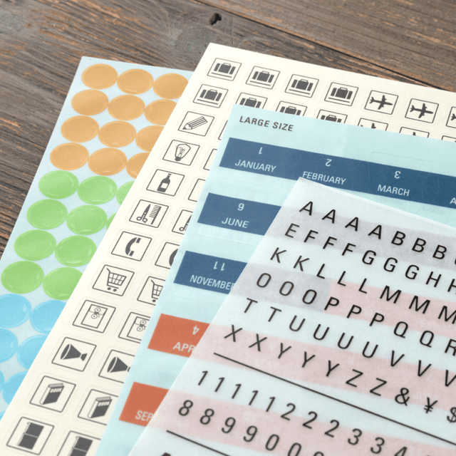 Traveler's Company Japan Stickers Traveler's Notebook Set Adesivi 2026 - Edizione Limitata
