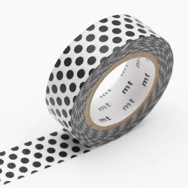 mt Washi Tape Black Washi tape Mt - Dot