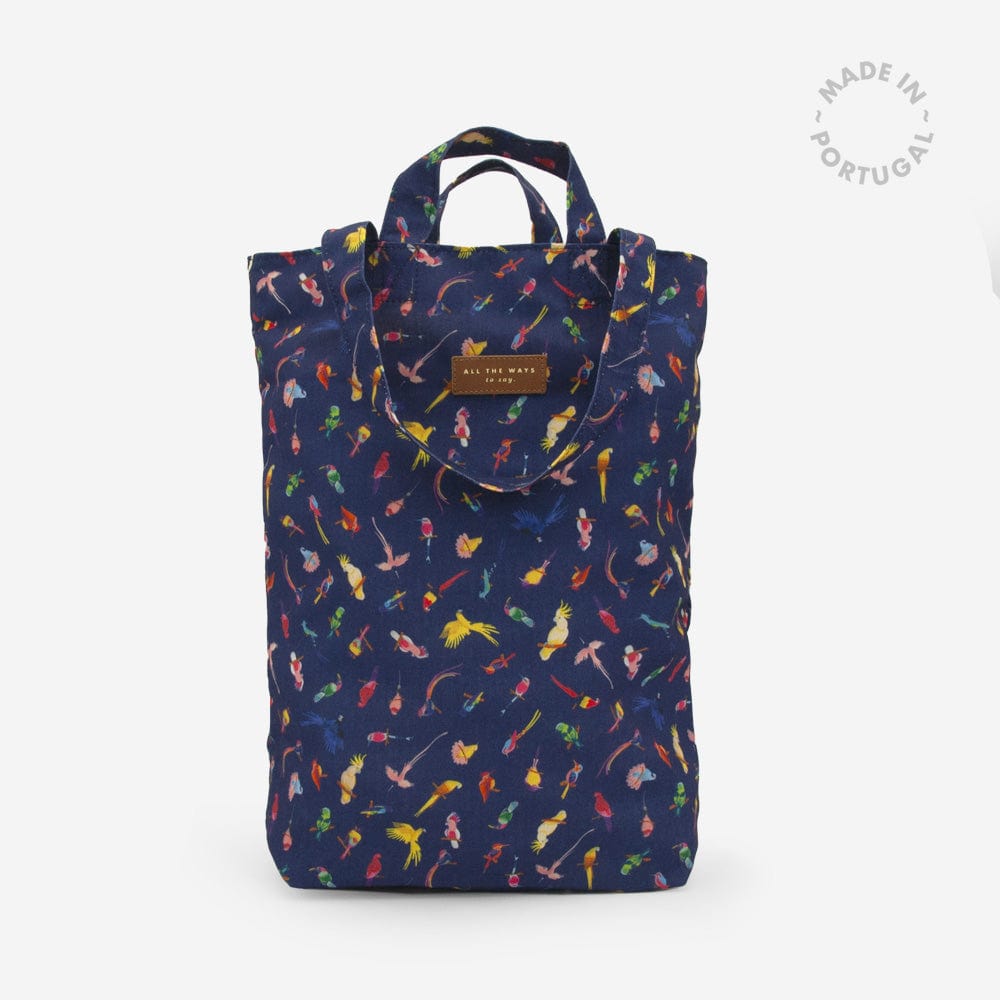 All The Way To Say Accessori Tote Bag Neon Birds