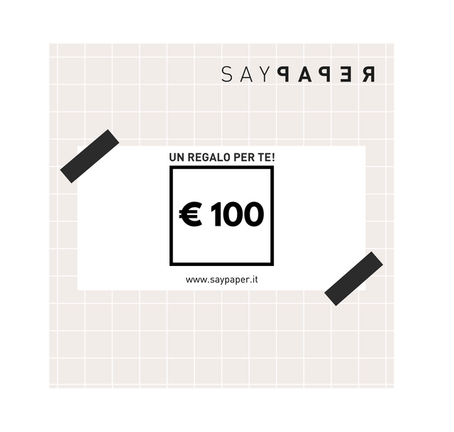 SayPaper Buono Regalo 100,00 € SayPaper buono regalo