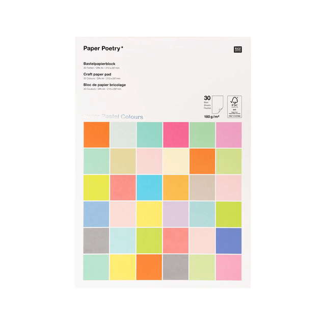 Rico Design DIY Paper Lovers Pad Super Pastel