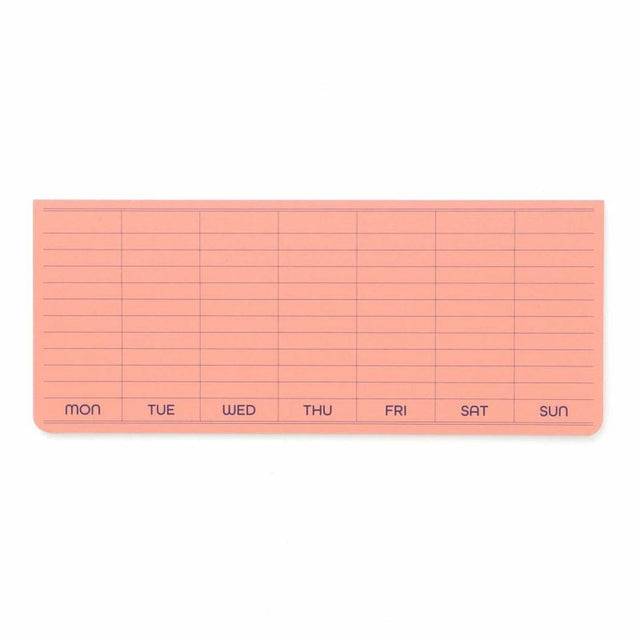 Penco Notes Post it Sticky Weekly Planner Pink