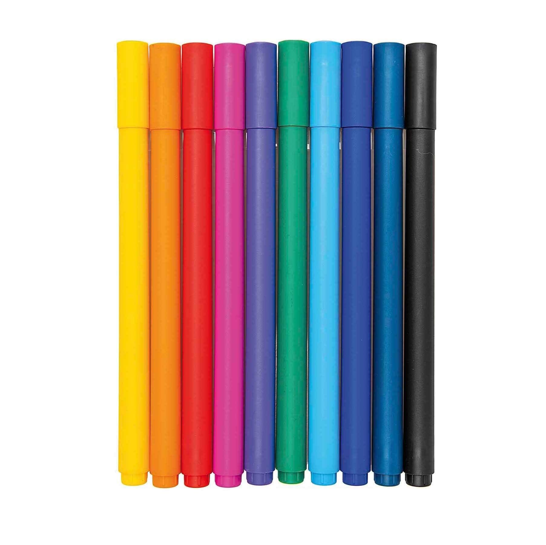 Set 6 penne gel classiche colorate
