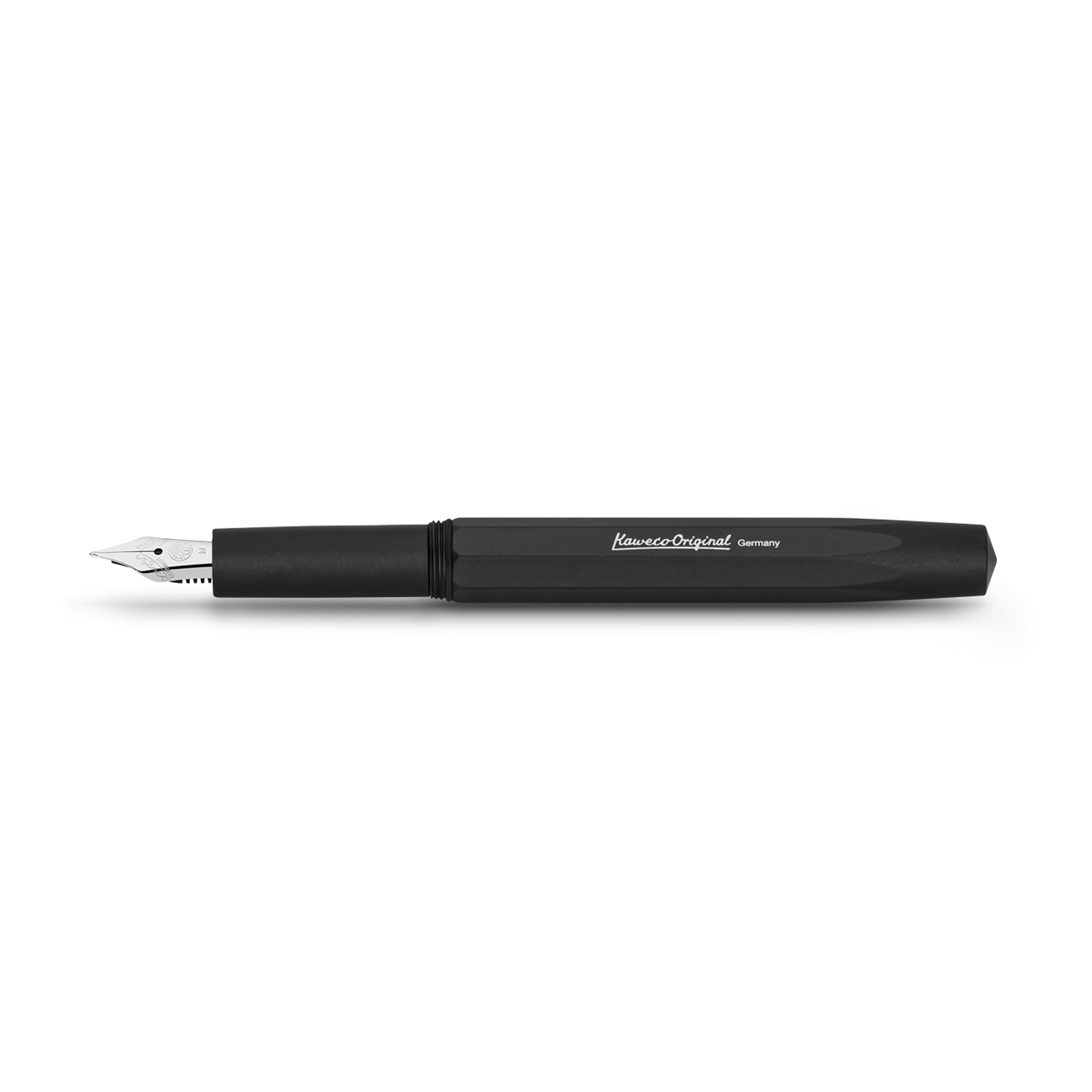 Kaweco Original 250 Black Chrome - Penna Stilografica Di Lusso Con Pennino In Acciaio Made In Germany, In Elegante Custodia Di Latta, Ideale Per Regalo