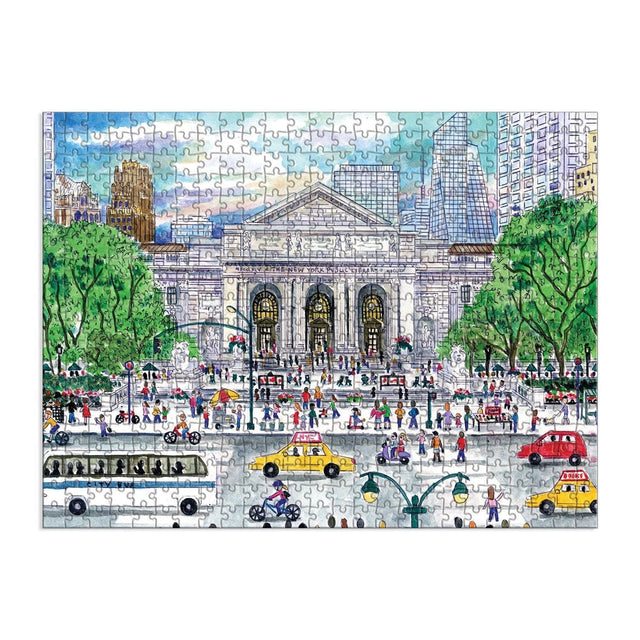 Galison Puzzle Puzzle Springtime at the Library 500 pezzi - Double side