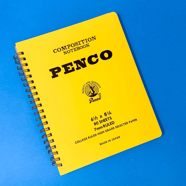 Penco Quaderni Penco Coil Notebook Medium - Yellow