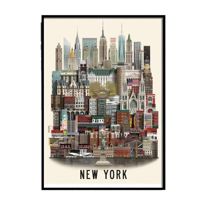 Poster, Quadro New York - illustration su Europosters