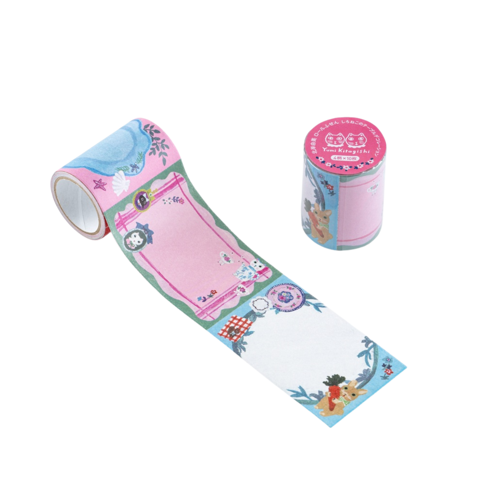Hobonichi Accessories - Sticky Note Roll - White Cat's Table Decorations
