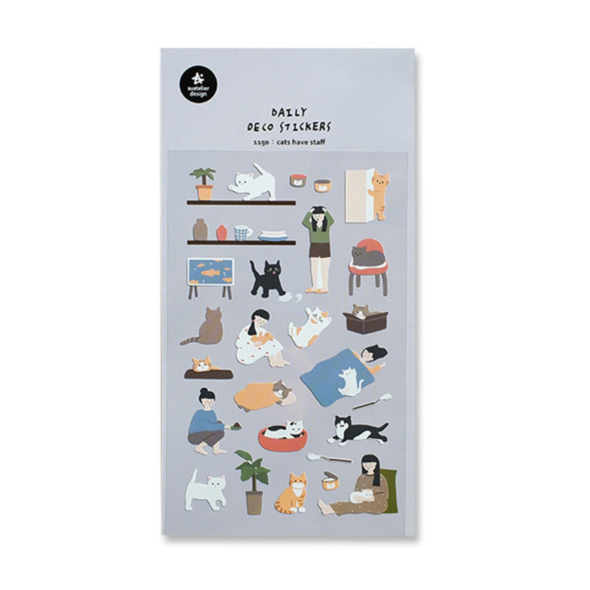 Stickers Daily Deco - Cats have staff