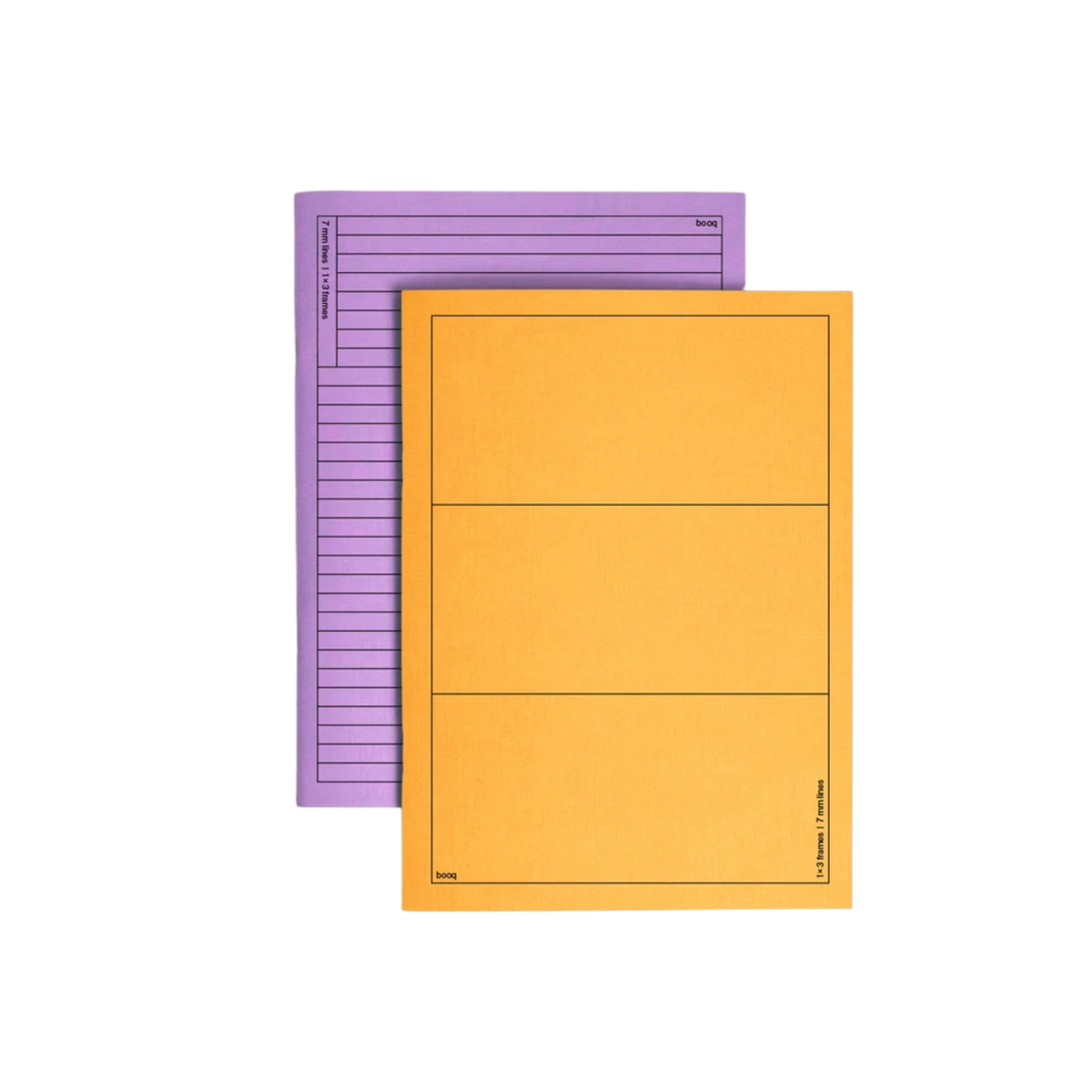 Notebook Booq double side - purple&yellow