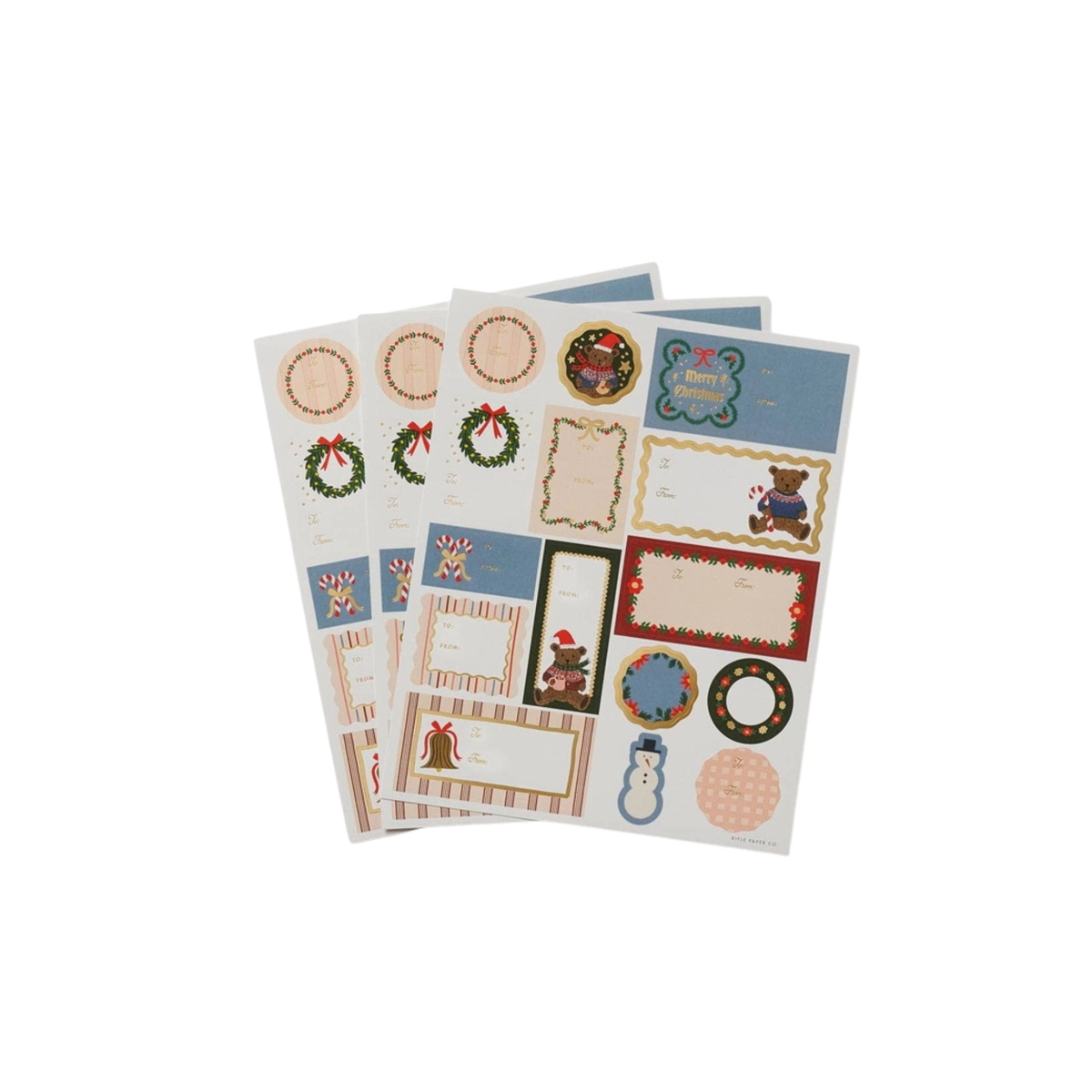 Stickers Set Beary Christmas Rifle Paper