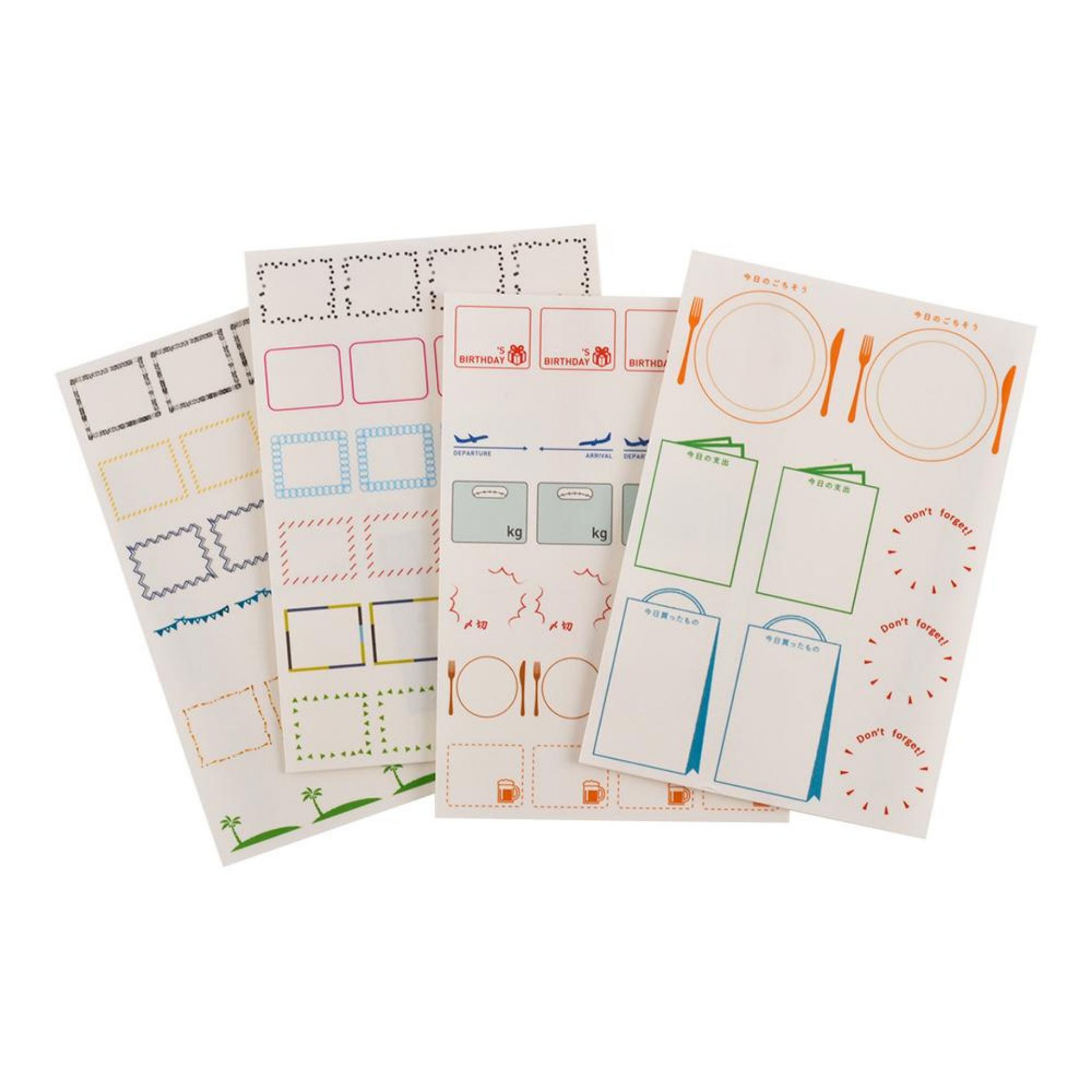 Hobonichi Accessories - Frame Stickers