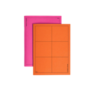 Notebook Booq double side - pink&orange