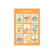 Travel Stamp Stickers - Amsterdam