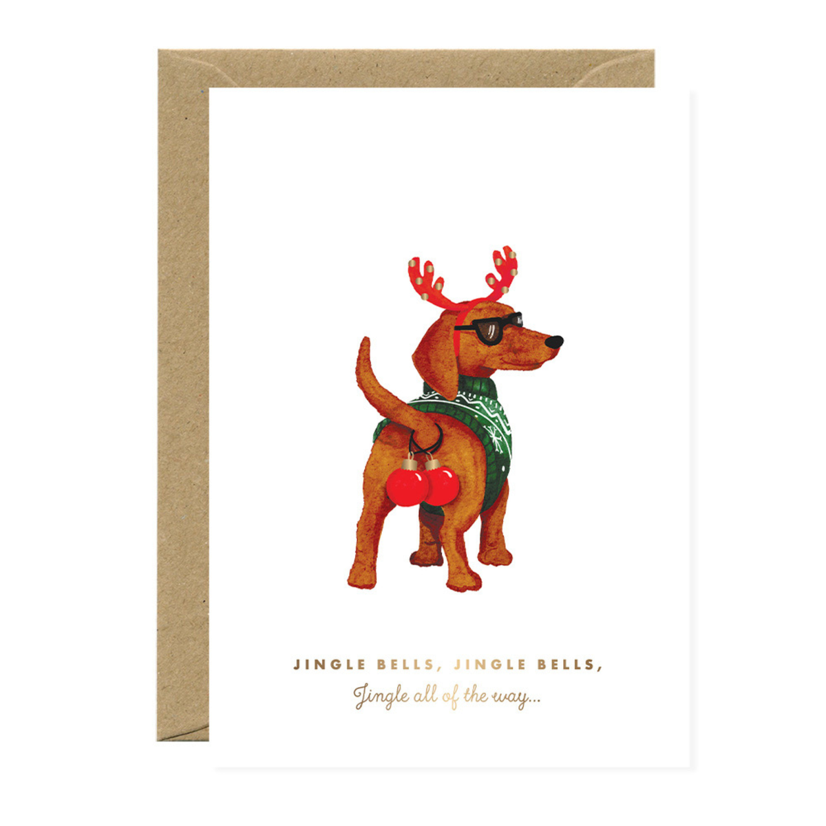 Biglietto Jingle Bells Dog