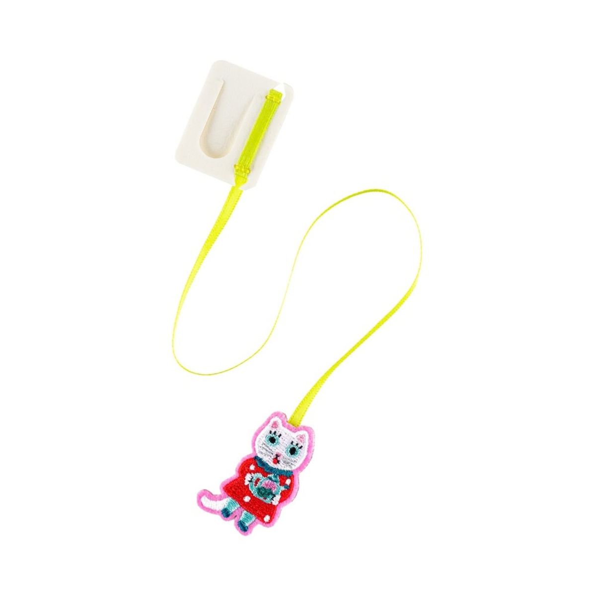 Hobonichi Accessories: Embroidered Bookmark - White Cat