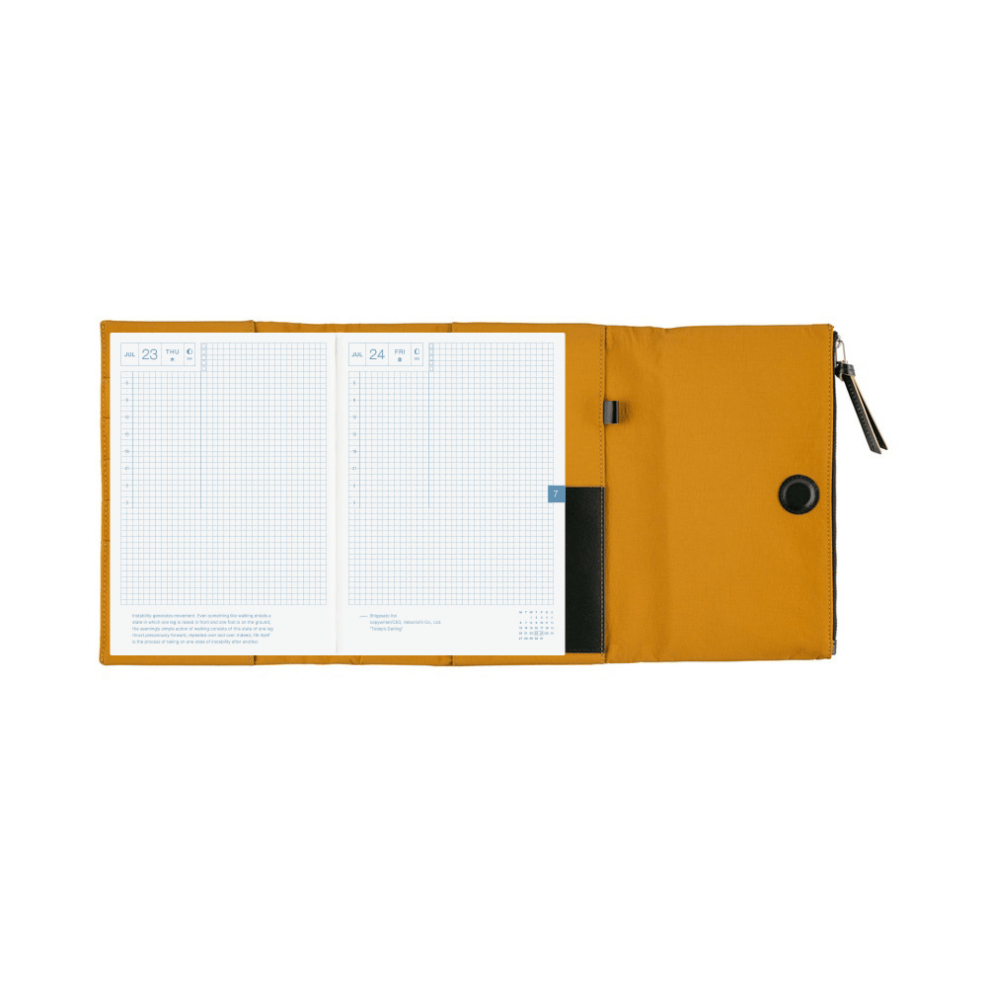 Cover Cousin A5 Tragen - Mustard