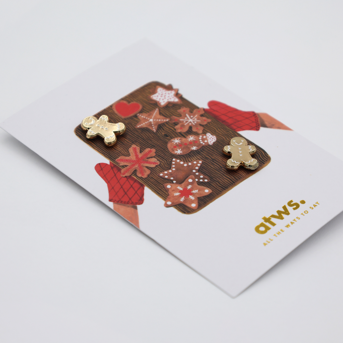 Spilla Gingerbread Duo