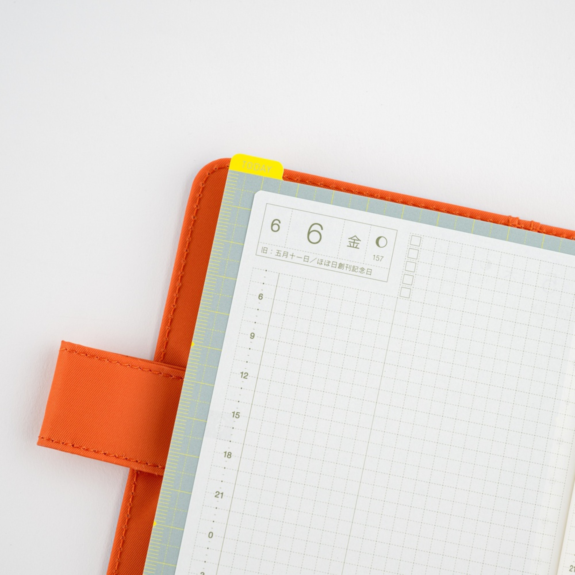 Hobonichi Accessories: Sottopagina Pencil Board Ice Gray x Yellow