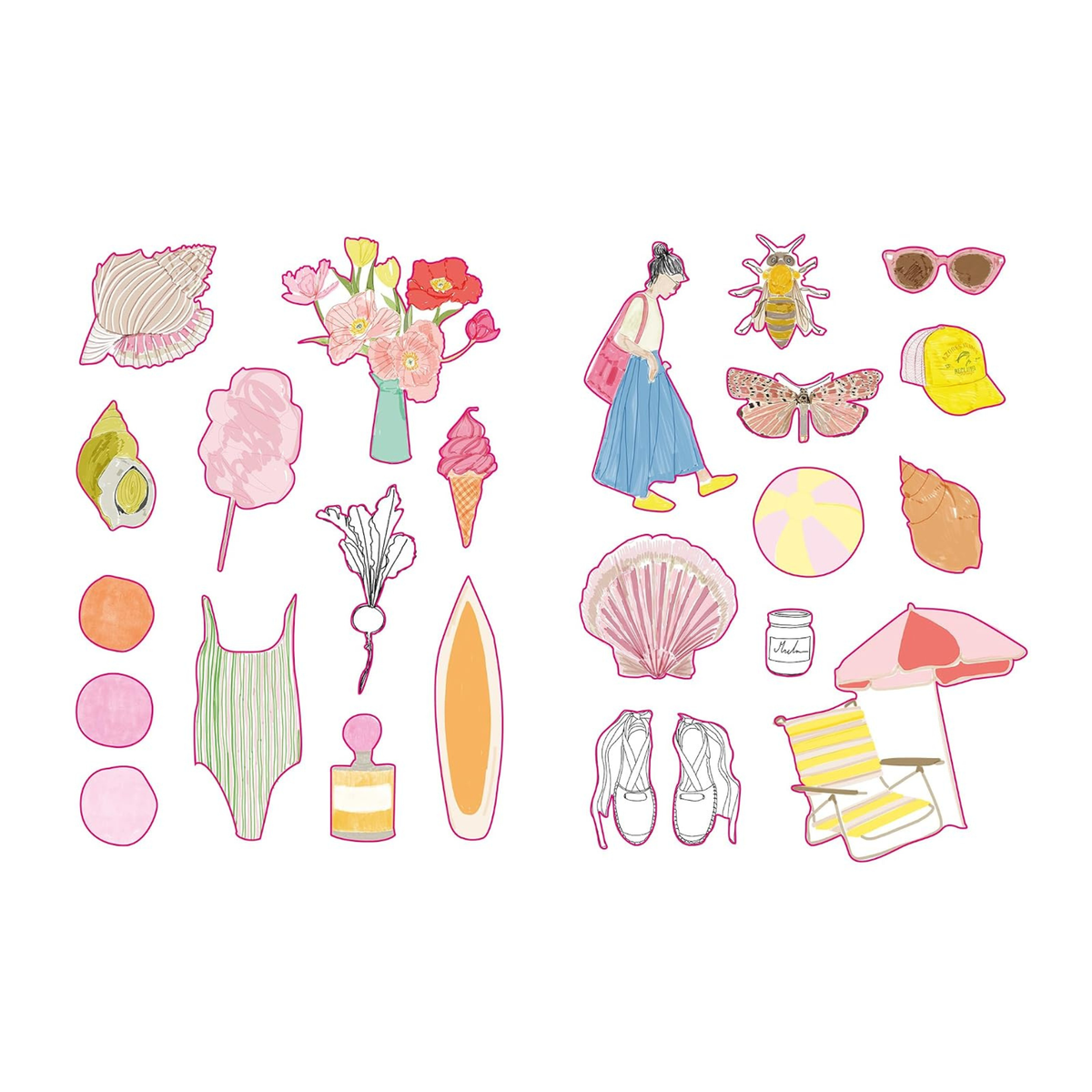 Zoé de La Cases - Holiday Stickers book