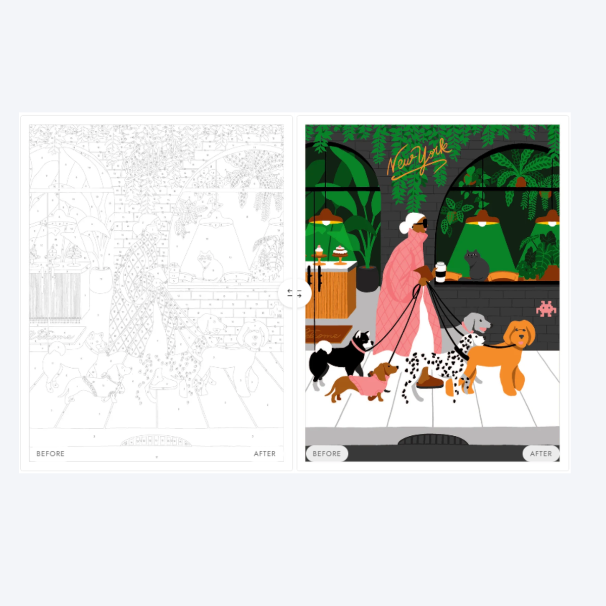 Paint by Numbers - Dog Sitter
