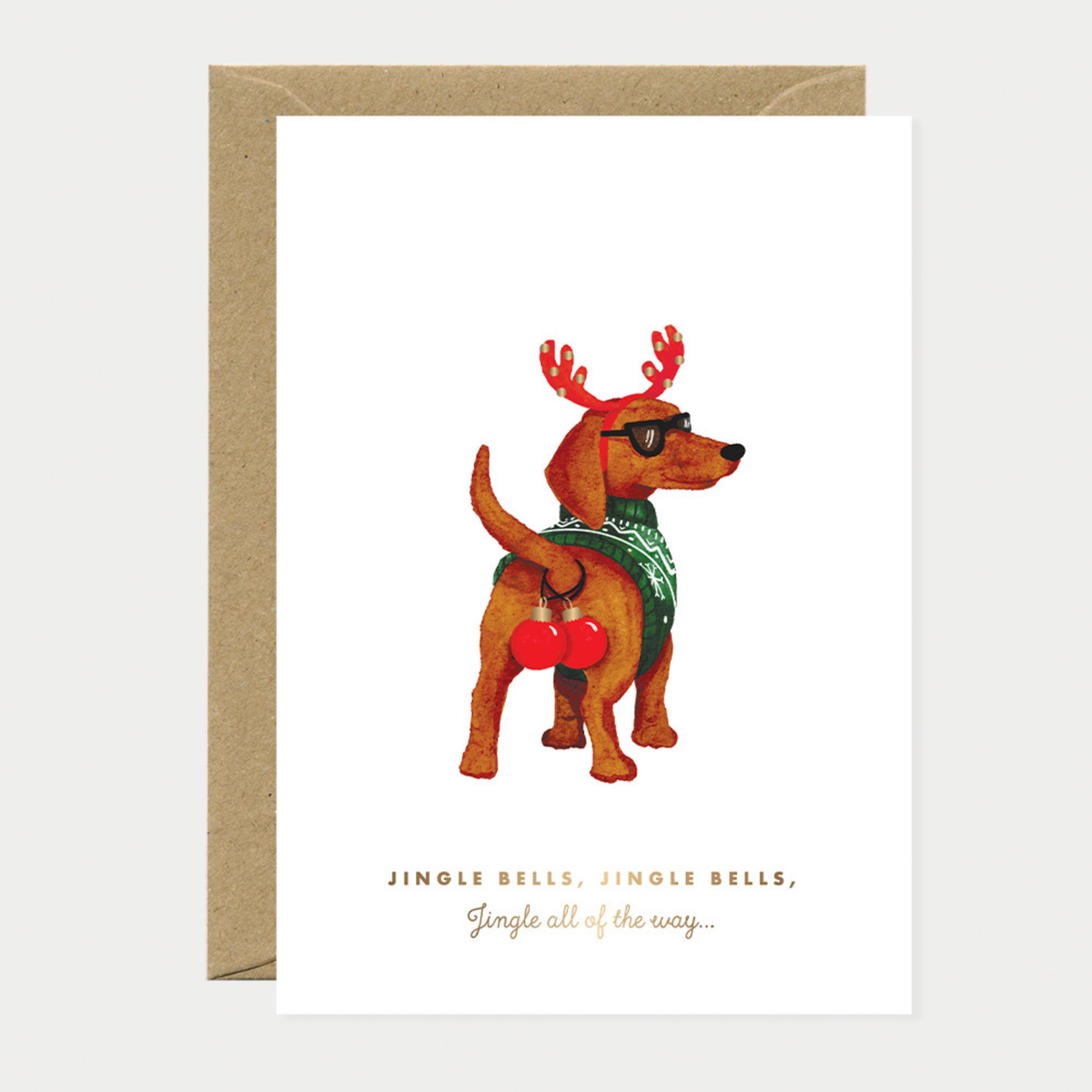 Biglietto Jingle Bells Dog