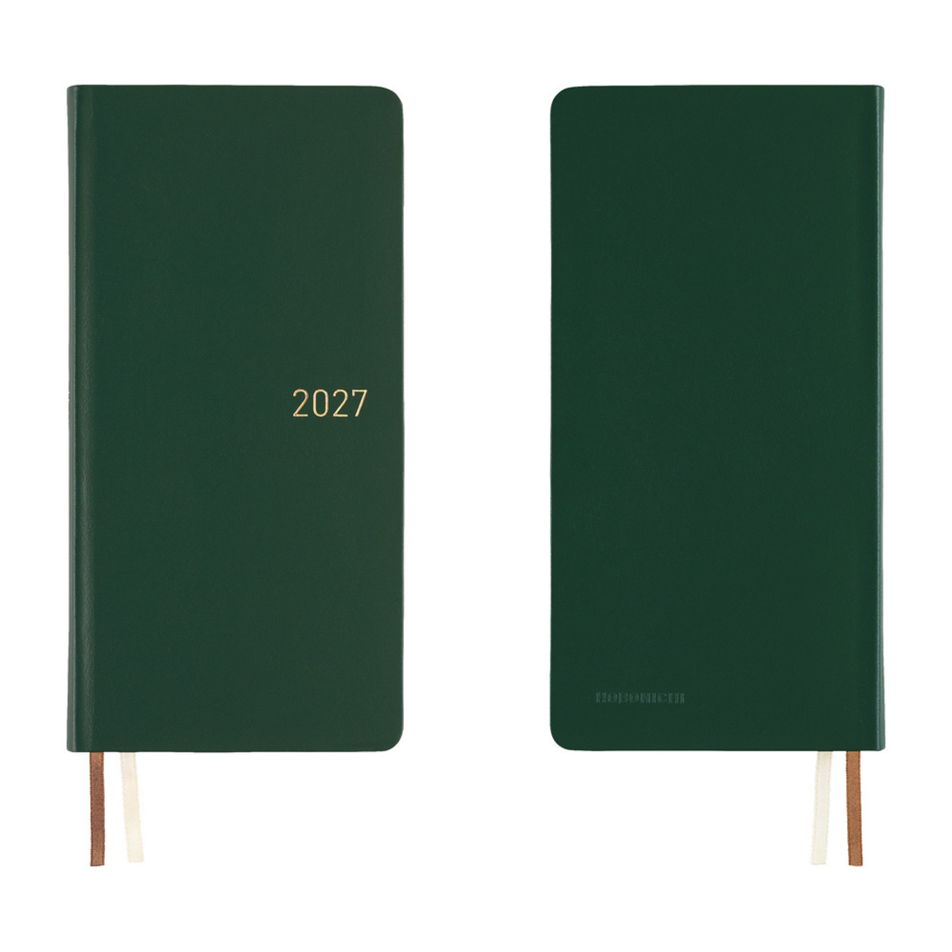 Hobonichi Weeks 2027 - Leather Forest Green