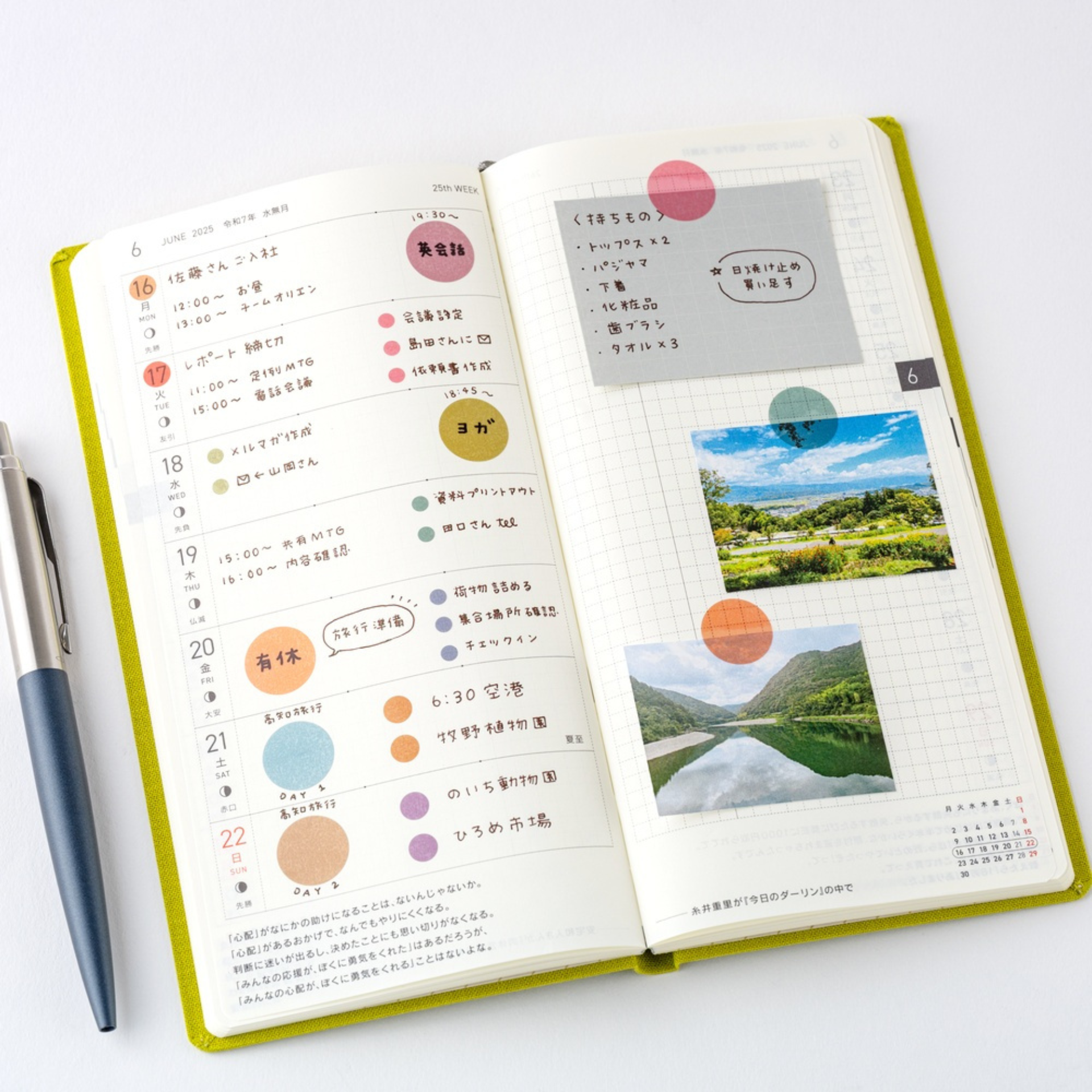 Hobonichi Accessories: TSUKI no IRO: Trasparent Dot Stickers