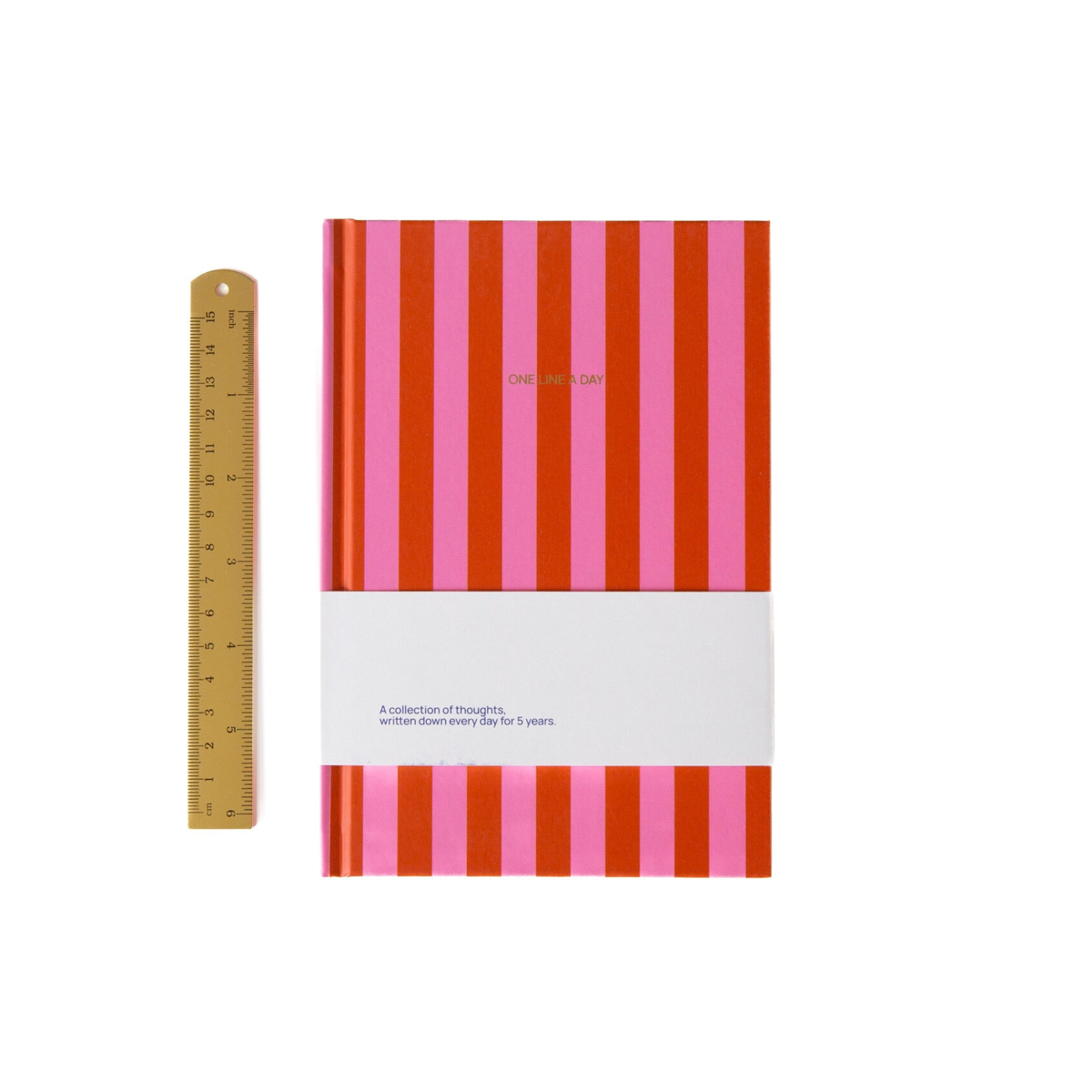 One line a day - Stripe Pink Red