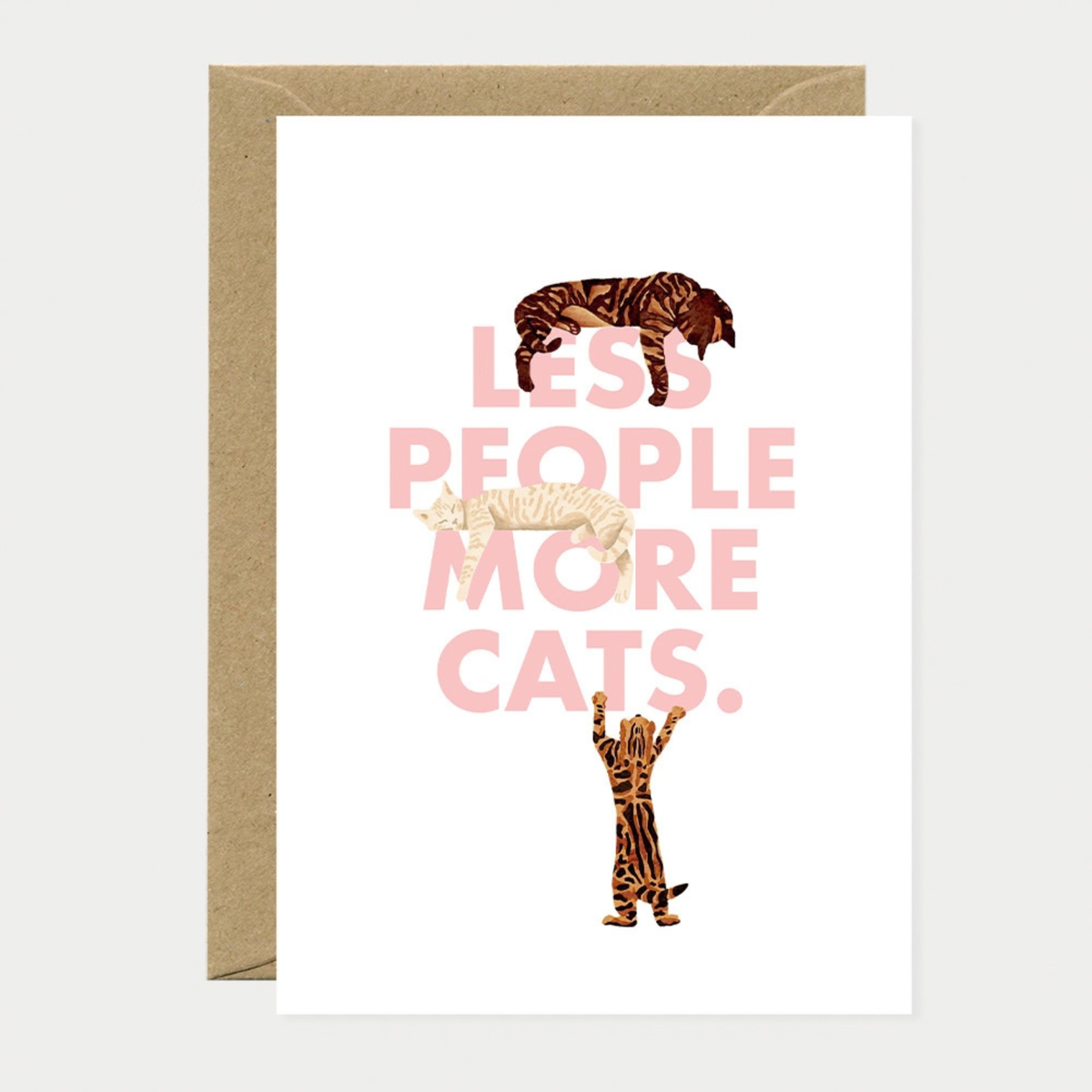 Biglietto Less People More Cats