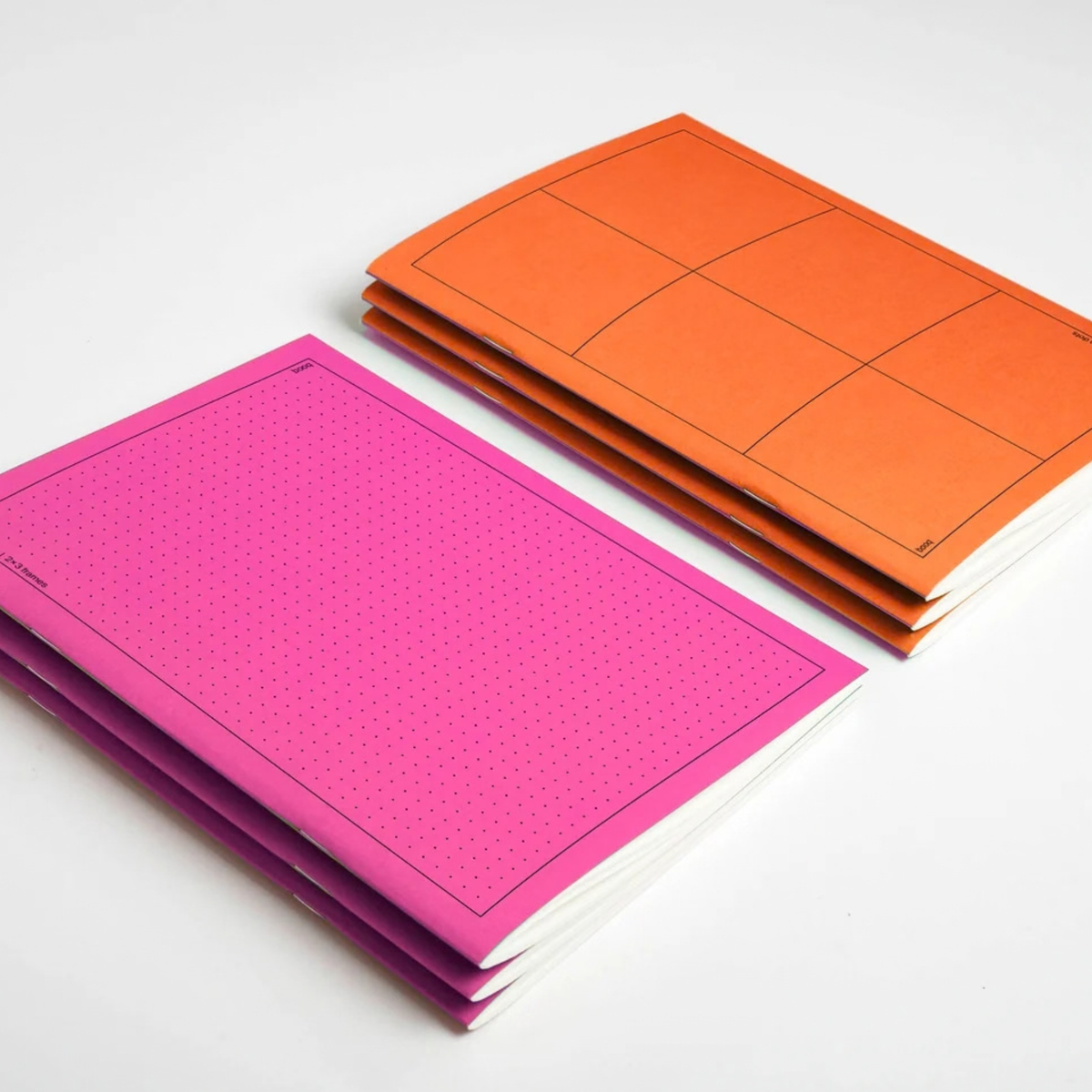 Notebook Booq double side - pink&orange