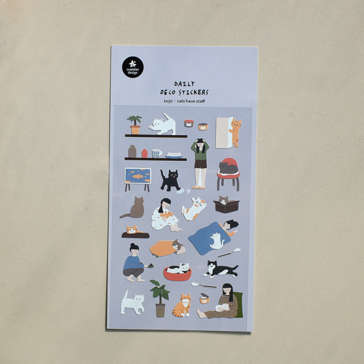 Stickers Daily Deco - Cats have staff