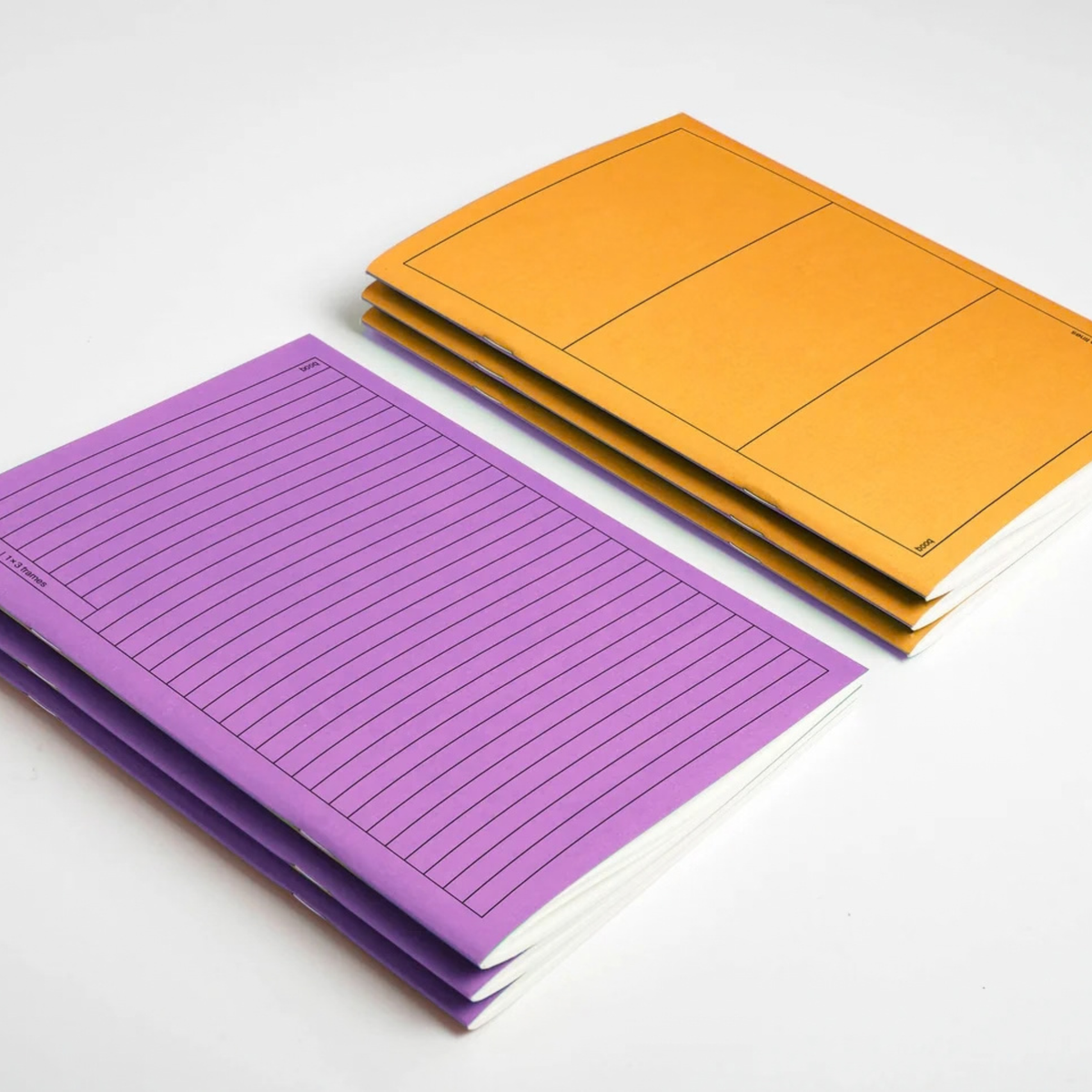Notebook Booq double side - purple&yellow
