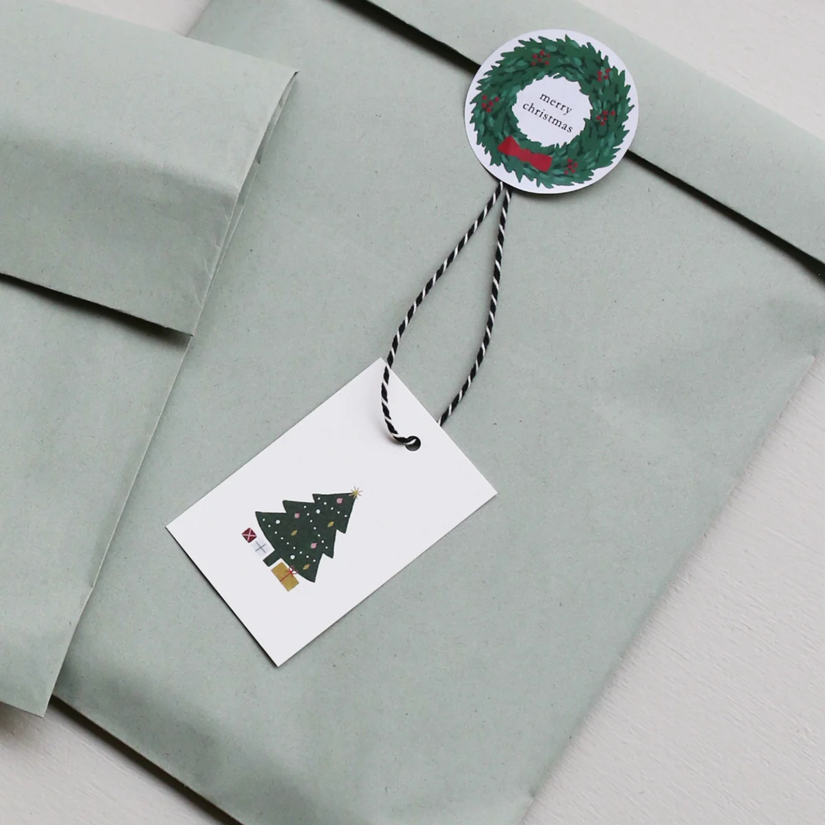 Etichetta Regalo di Natale - Albero di Natale