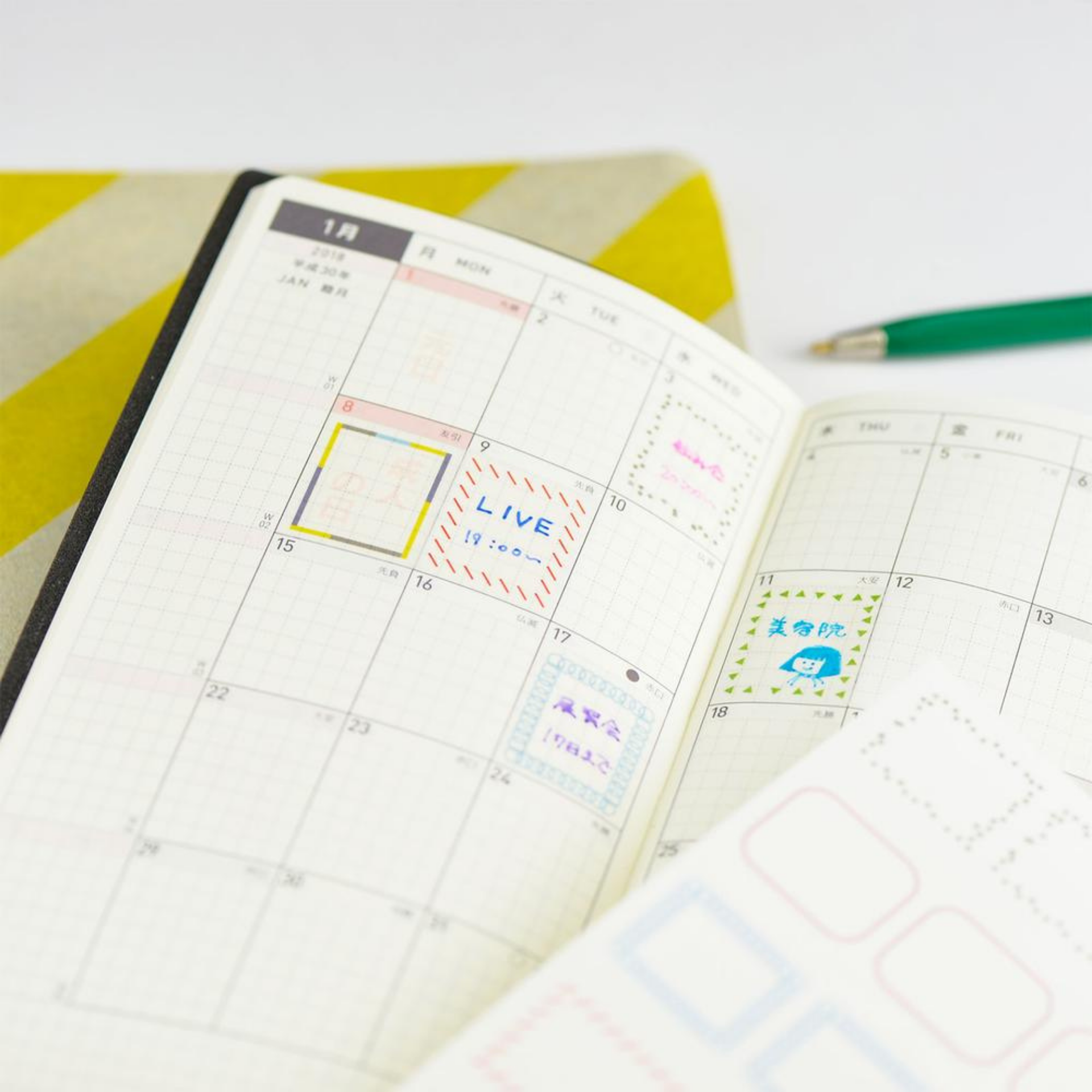 Hobonichi Accessories - Frame Stickers