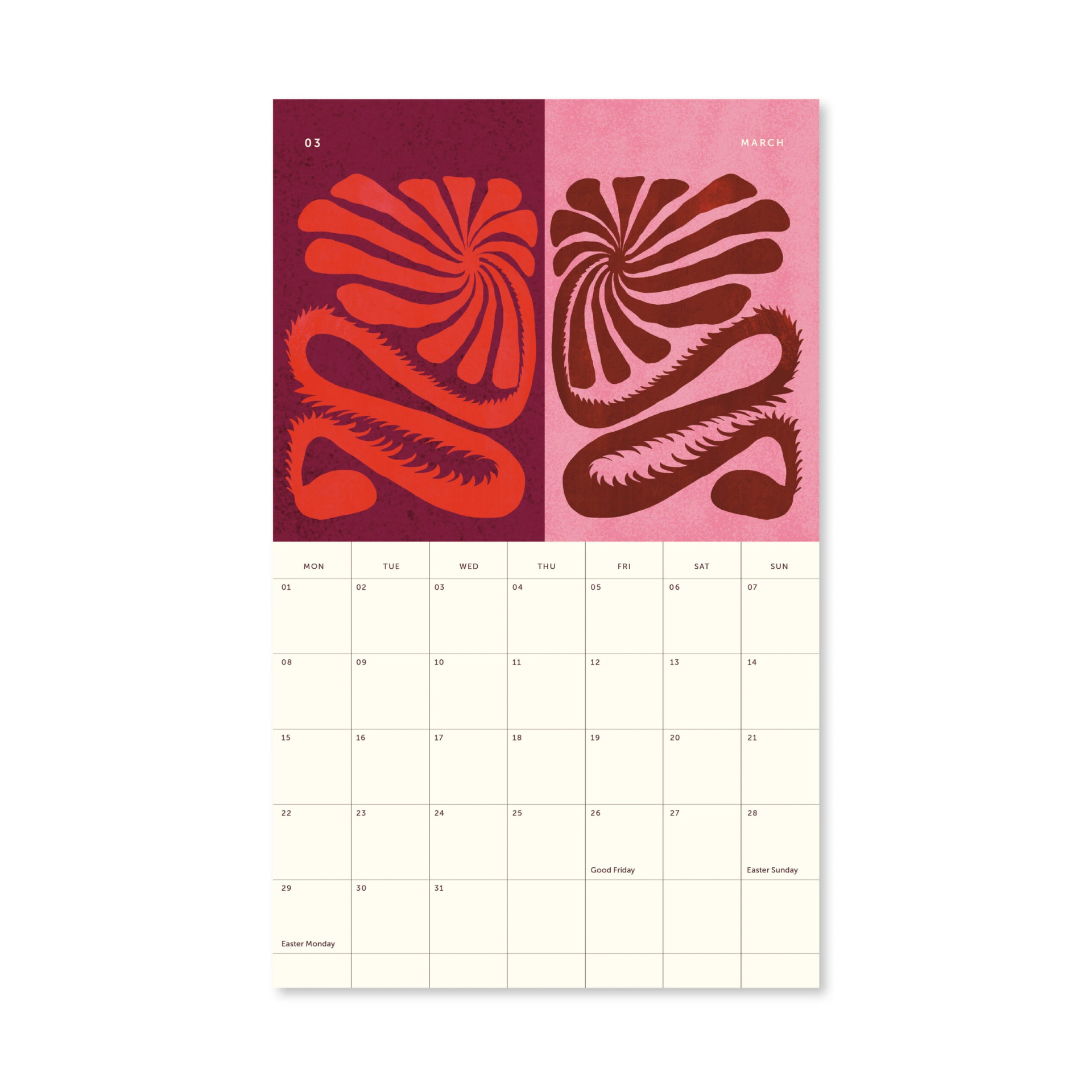 Calendario 2027 - Blue&Pink