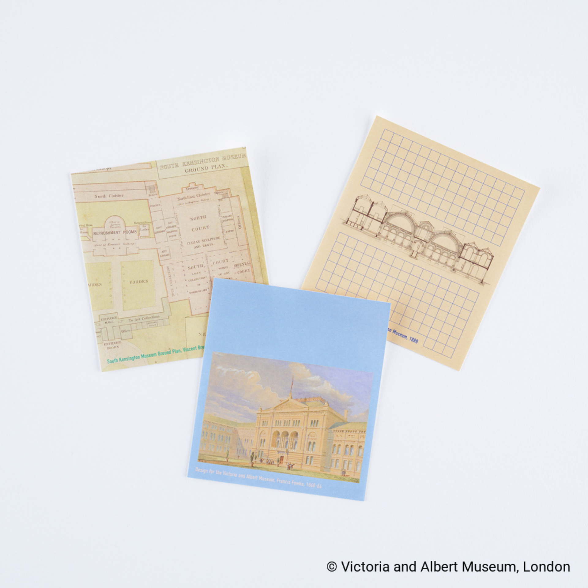 Hobonichi Accessories: V&A Series: South Kensington Museum Sticky Notes