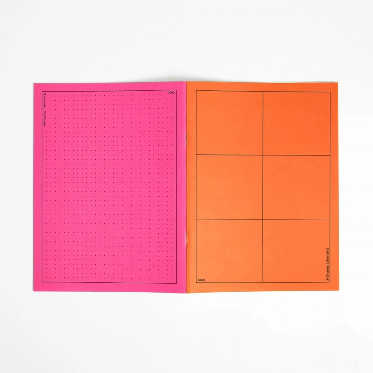 Notebook Booq double side - pink&orange